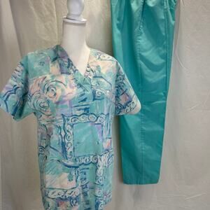 Scrubs green SET Sz S Crest